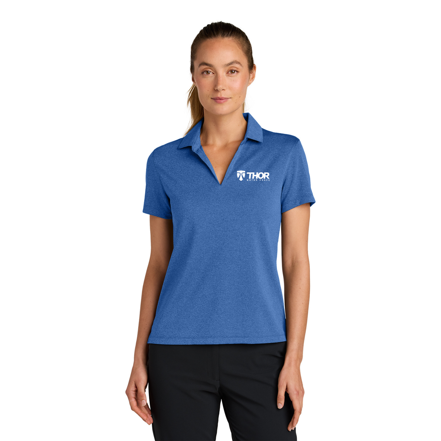 Nike Women’s Dri-FIT Smooth Heather Polo - NKFQ4793