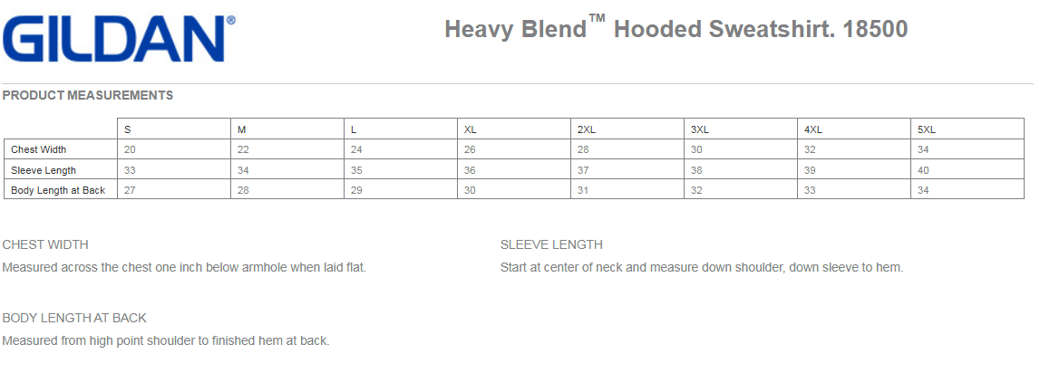 Gildan® - Heavy Blend™ Hooded Sweatshirt - 18500