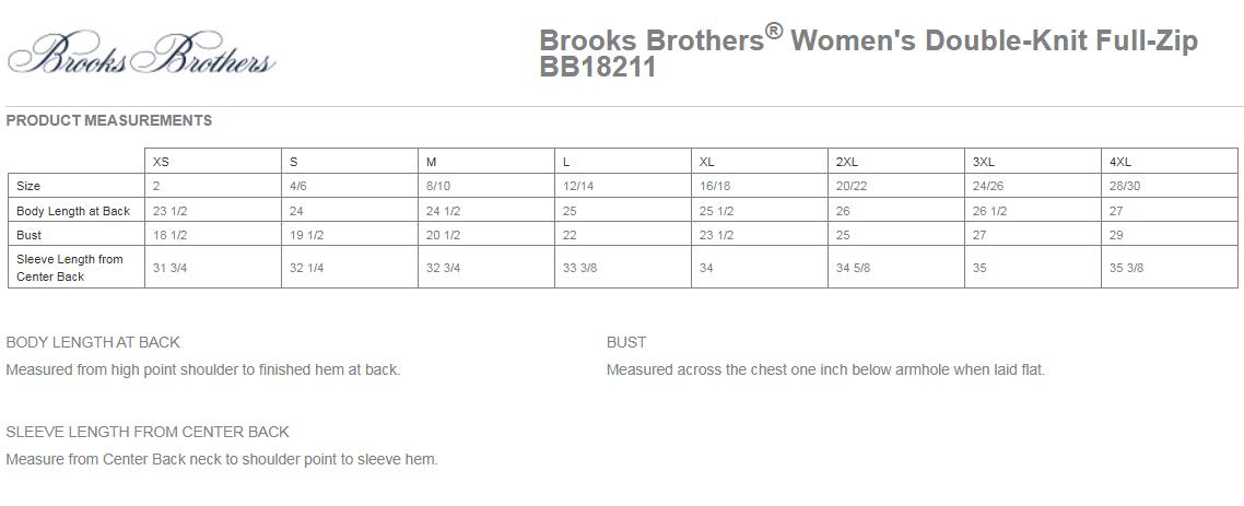 Brooks Brothers® Women’s Double-Knit Full-Zip - BB18211
