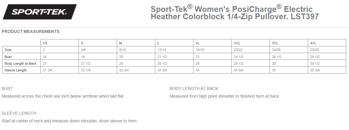 Sport-Tek® Ladies PosiCharge® Electric Heather Colorblock 1/4-Zip Pullover - LST397