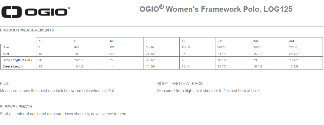 OGIO® Ladies Framework Polo - LOG125
