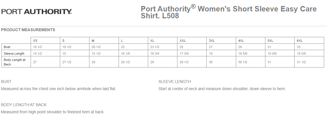 Port Authority® Ladies Short Sleeve Easy Care Shirt - L508