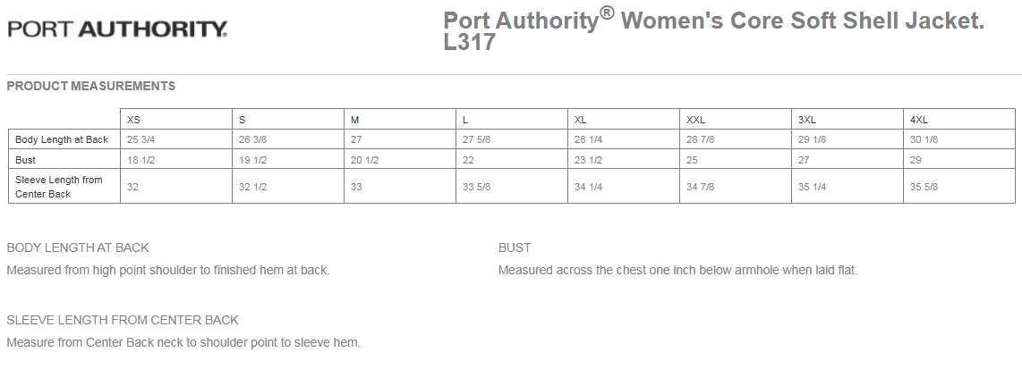 Port Authority® Ladies Core Soft Shell Jacket - L317