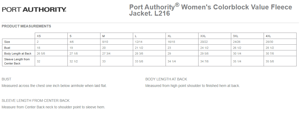 Port Authority® Ladies Colorblock Value Fleece Jacket - L216