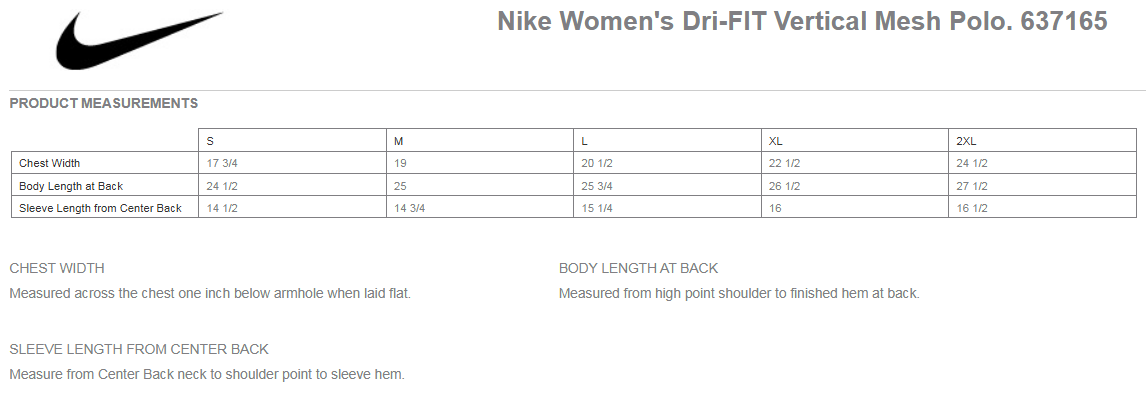 Nike Golf Ladies Dri-FIT Vertical Mesh Polo - 637165