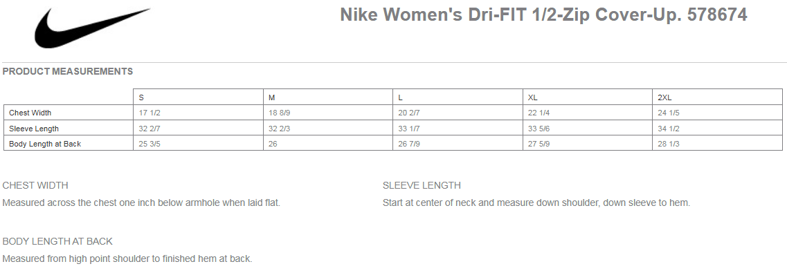 Nike Golf Ladies Dri-FIT 1/2-Zip Cover-Up - 578674