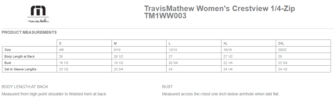 TravisMathew Ladies Crestview 1/4-Zip - TM1WW003