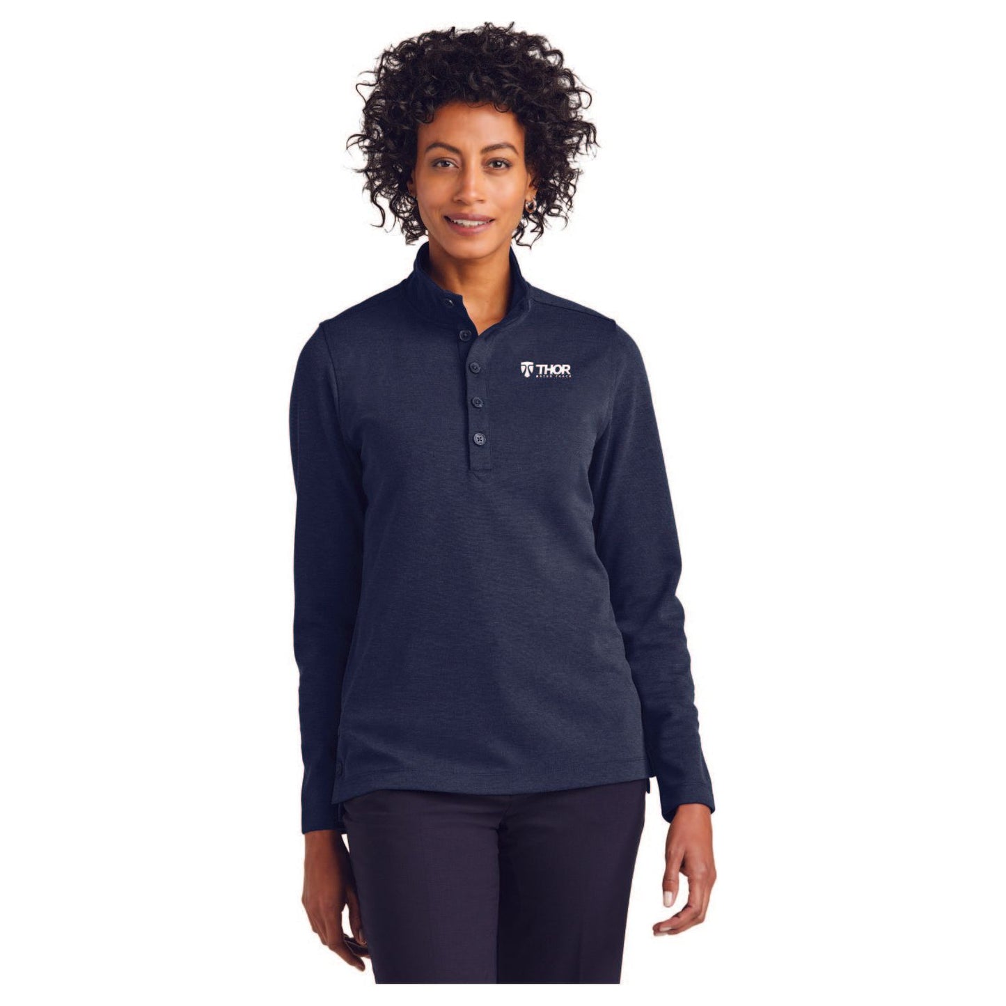 Brooks Brothers® Women’s Mid-Layer Stretch 1/2-Button - BB18203