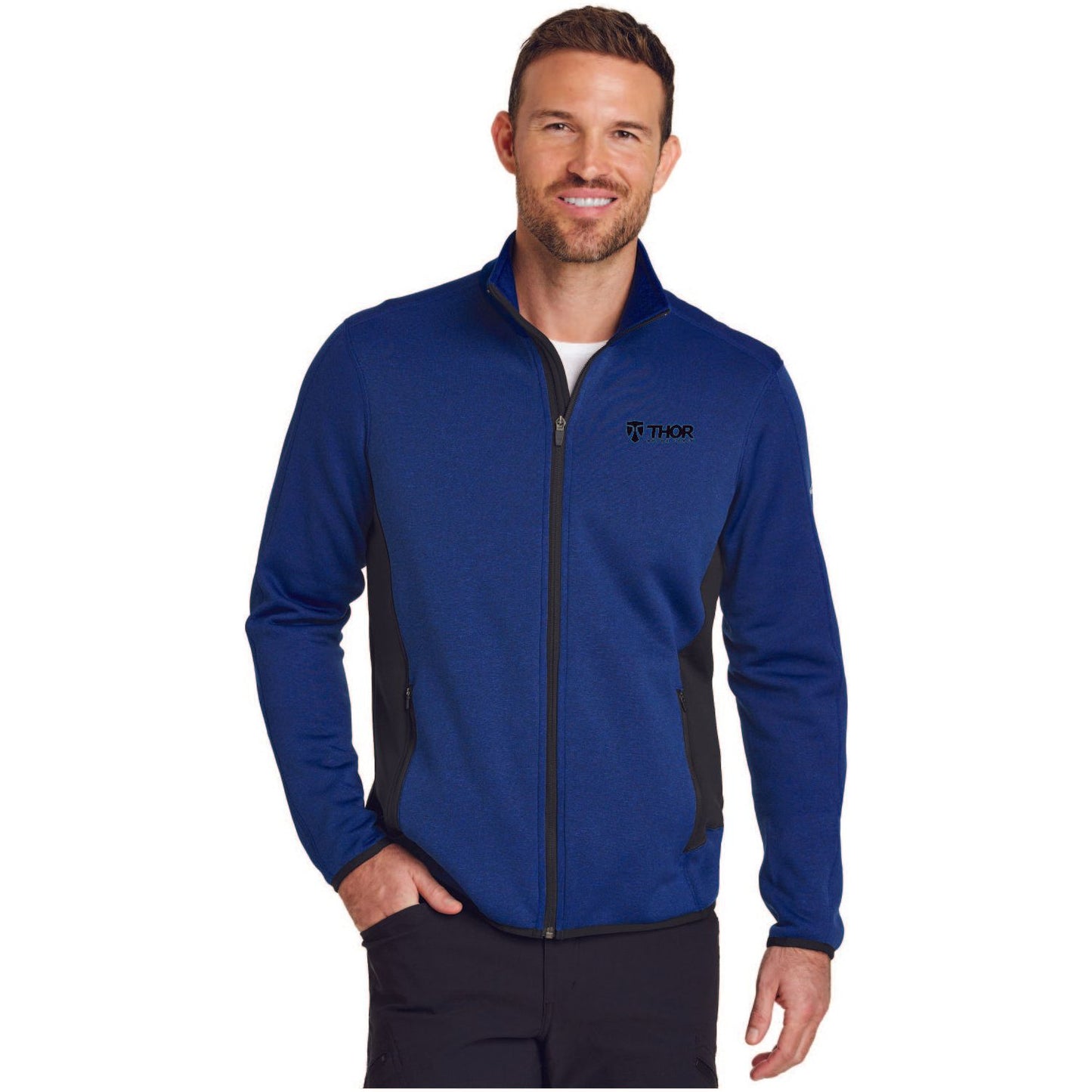 Eddie Bauer® Full-Zip Heather Stretch Fleece Jacket - EB238