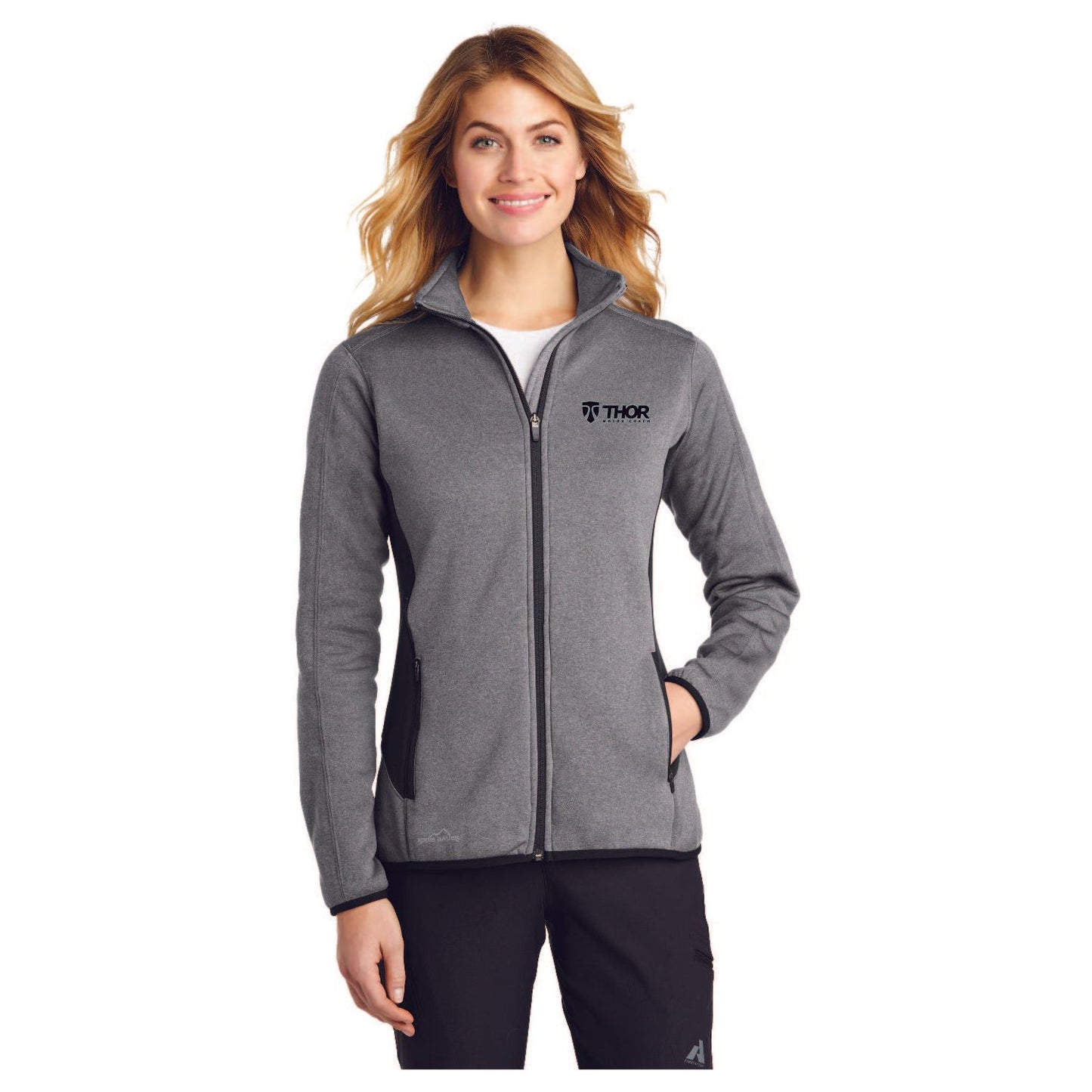 Eddie Bauer® Ladies Full-Zip Heather Stretch Fleece Jacket - EB239