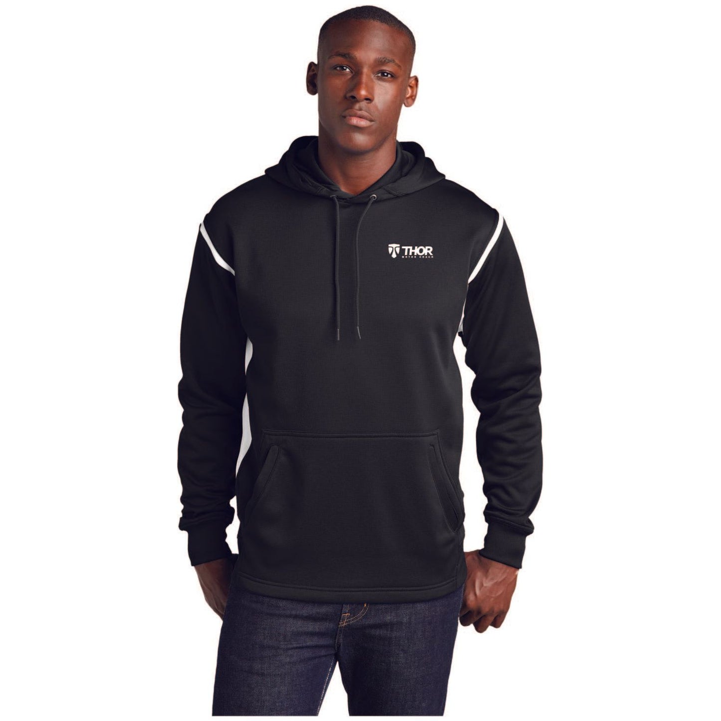 Sport-Tek® Tech Fleece Colorblock Hooded Sweatshirt - F246