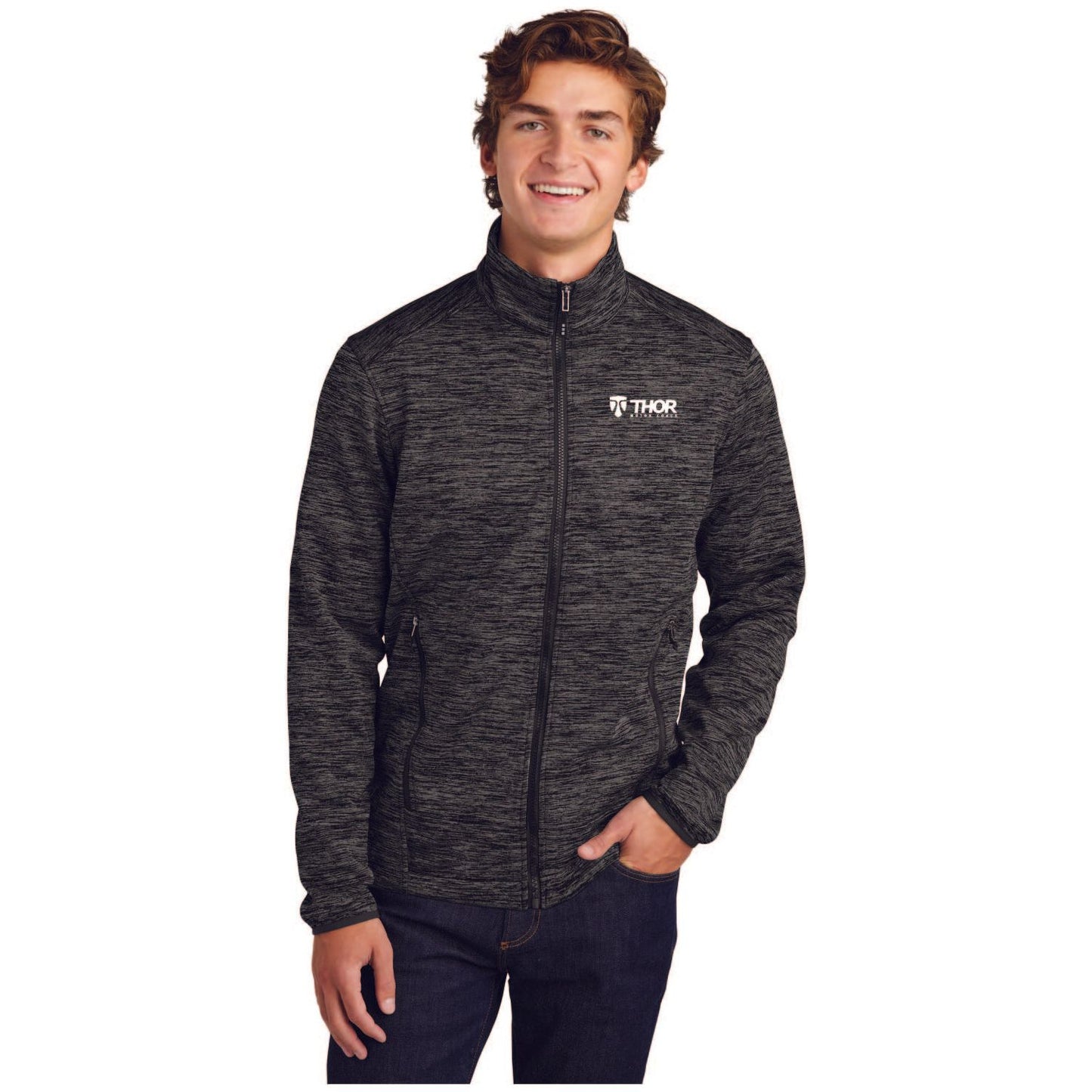 Sport-Tek® PosiCharge® Electric Heather Soft Shell Jacket - JST30