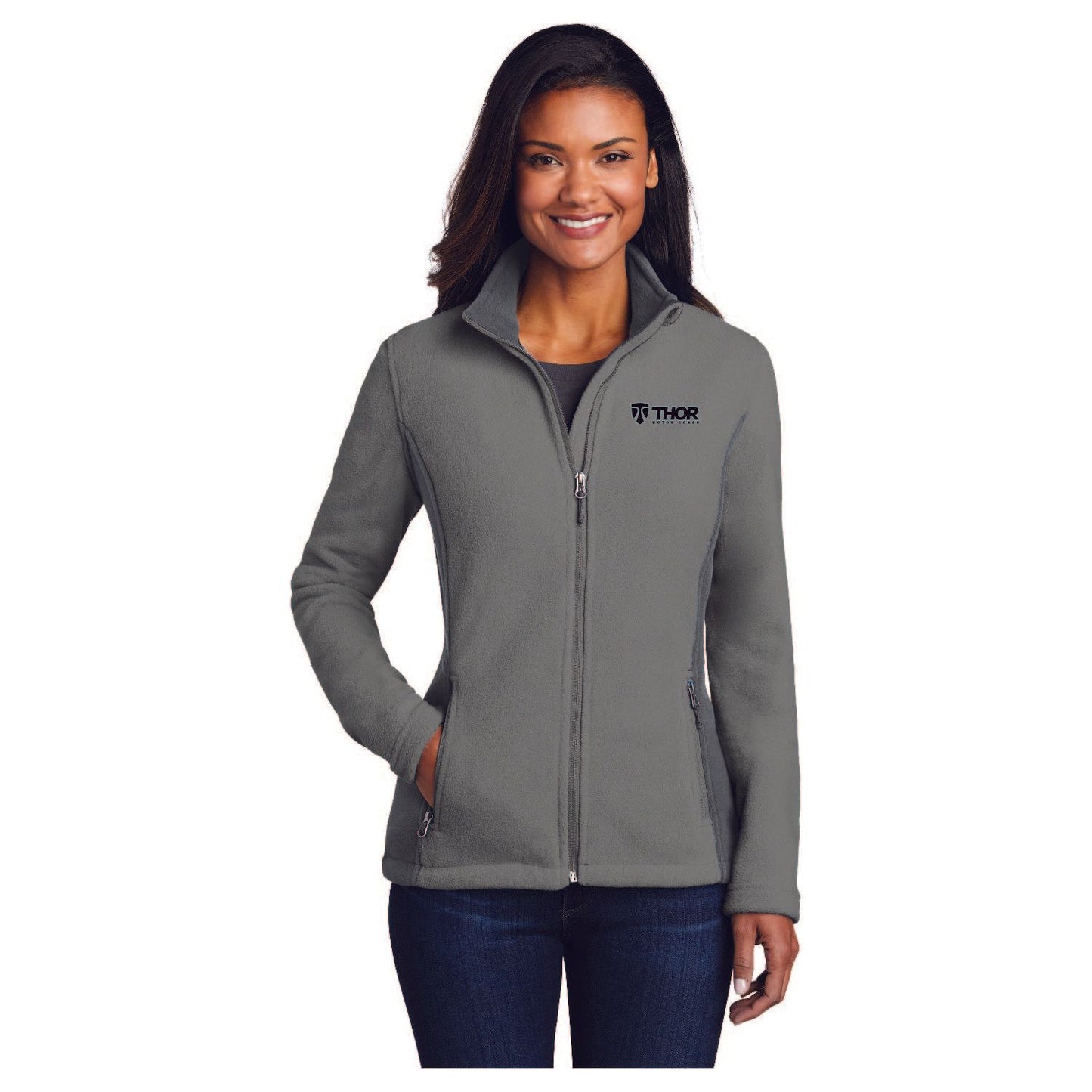 Port Authority® Ladies Colorblock Value Fleece Jacket - L216