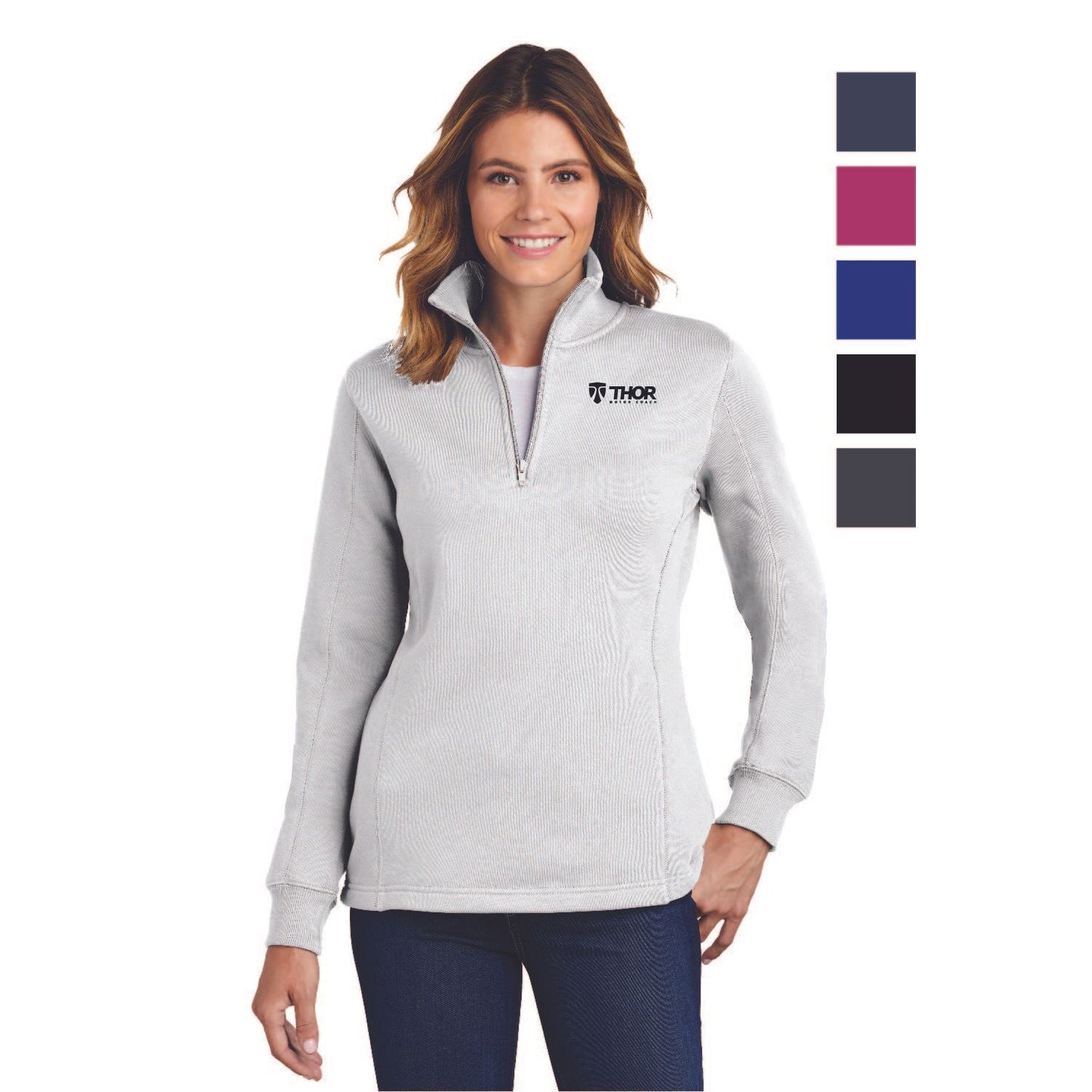 Sport-Tek® Ladies 1/4-Zip Sweatshirt - LST253
