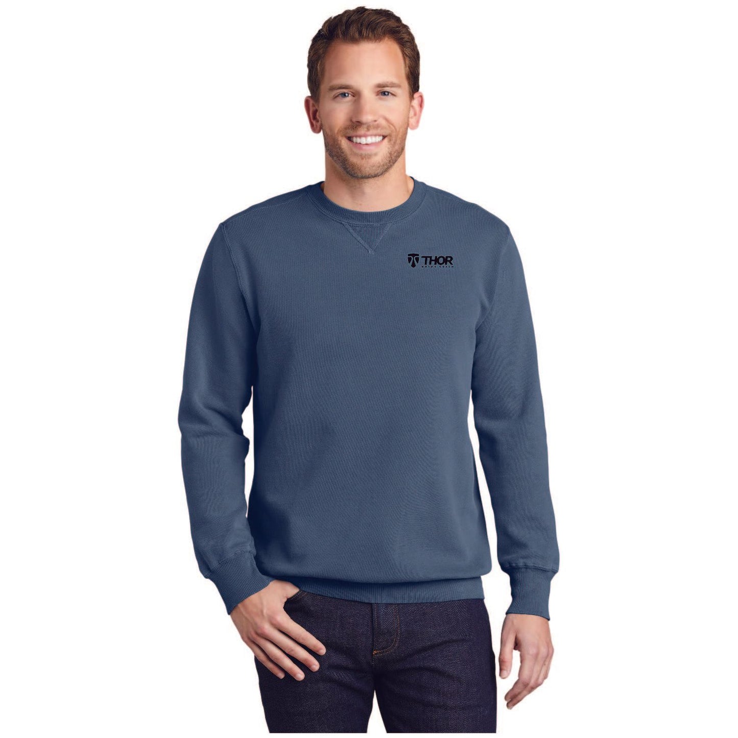 Port & Company® Pigment-Dyed Crewneck Sweatshirt - PC098