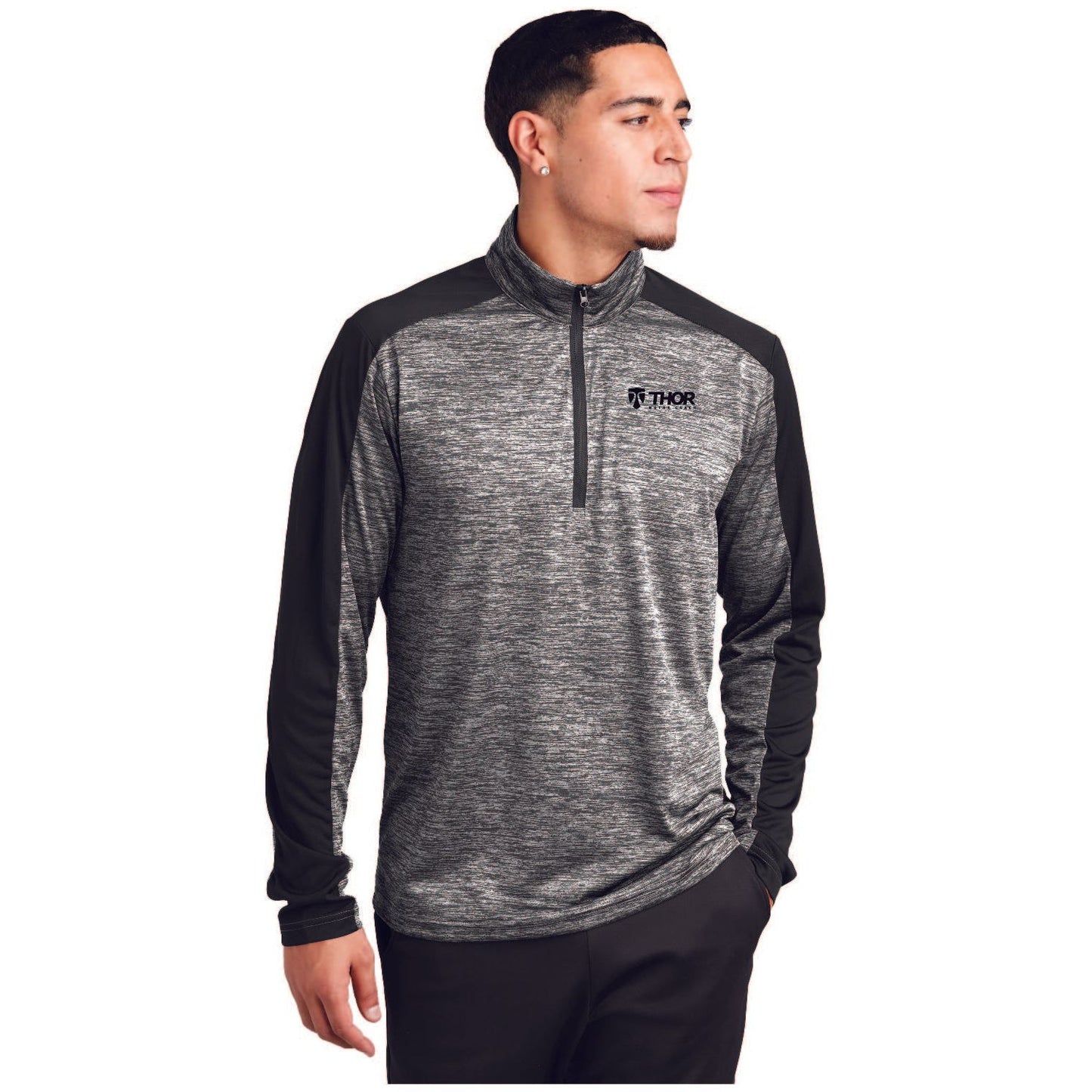 Sport-Tek® PosiCharge® Electric Heather Colorblock 1/4-Zip Pullover - ST397