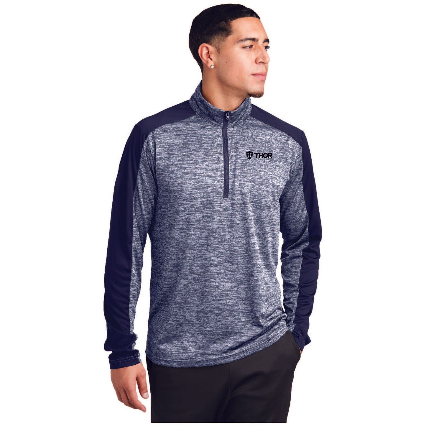 Sport-Tek® PosiCharge® Electric Heather Colorblock 1/4-Zip Pullover - ST397