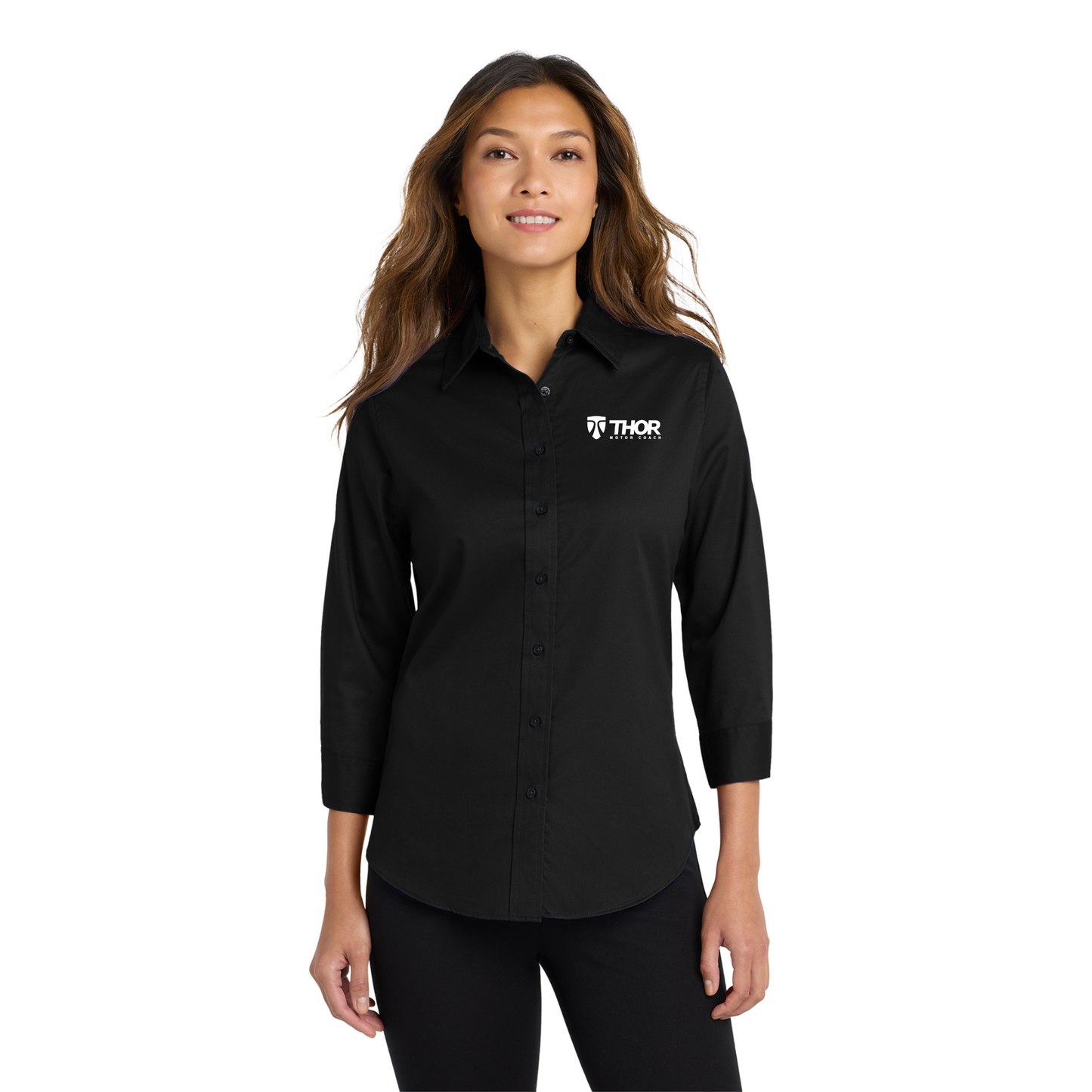 Port Authority® Ladies 3/4-Sleeve Easy Care Shirt - L612