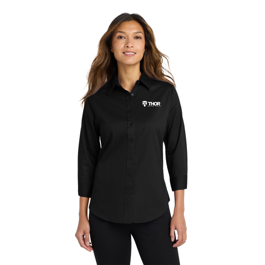 Port Authority® Ladies 3/4-Sleeve Easy Care Shirt - L612