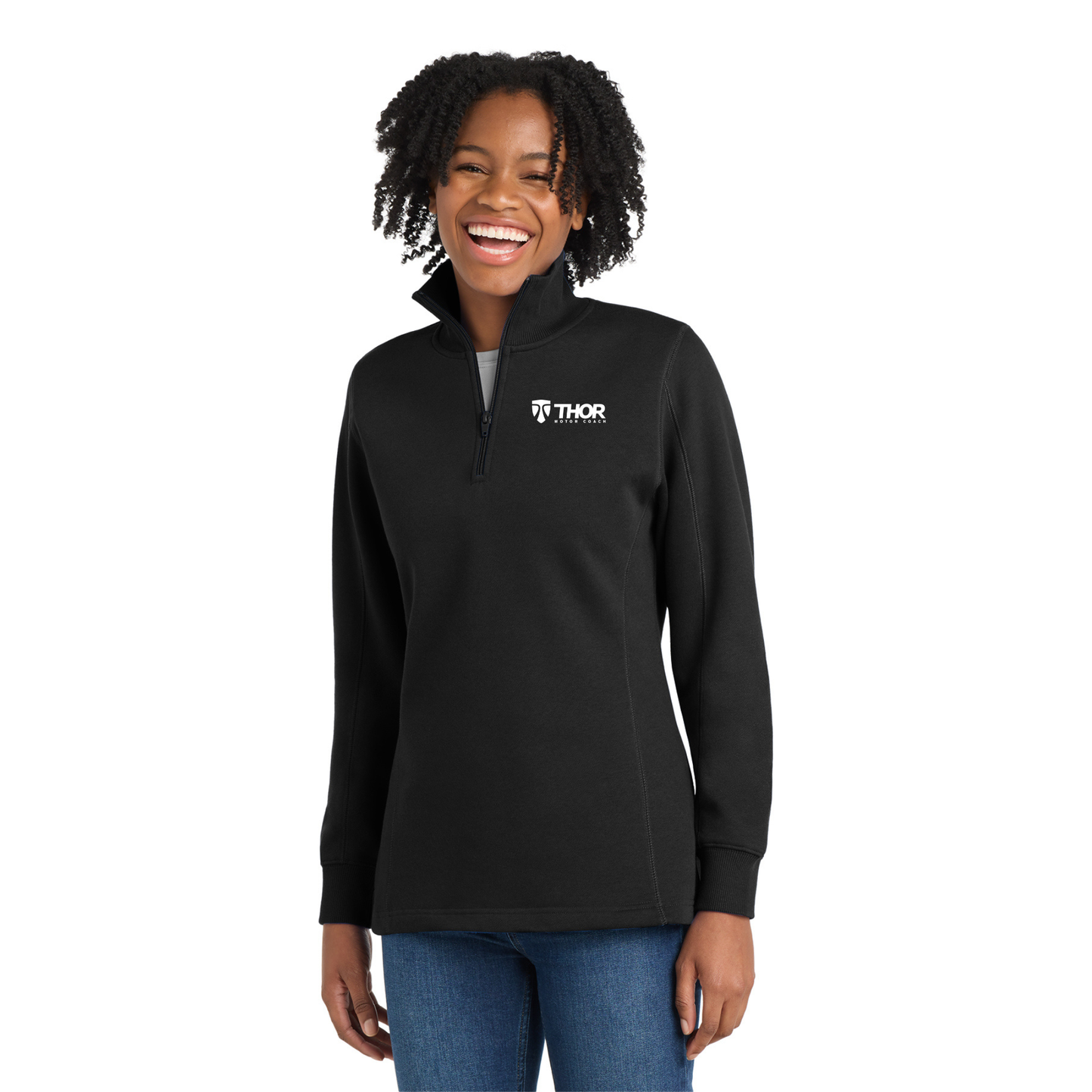 Sport-Tek® Ladies 1/4-Zip Sweatshirt - LST253