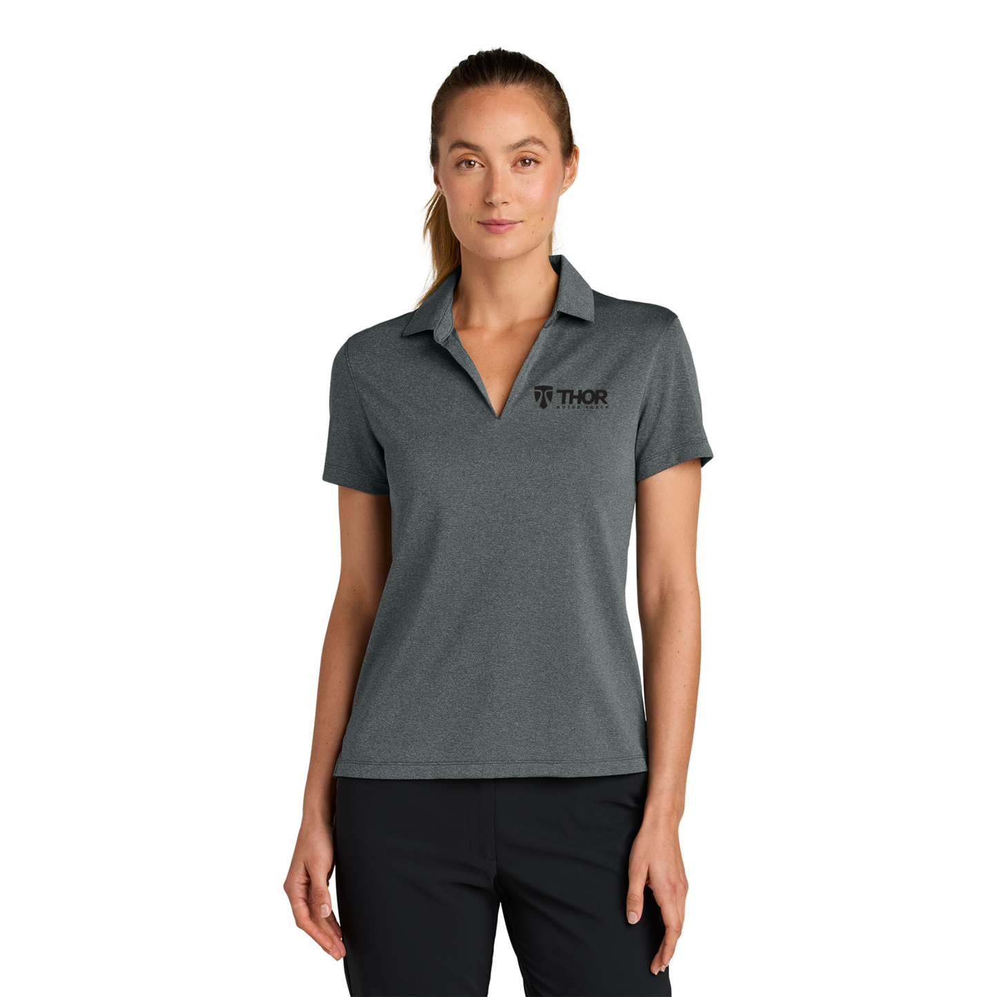 Nike Women’s Dri-FIT Smooth Heather Polo - NKFQ4793