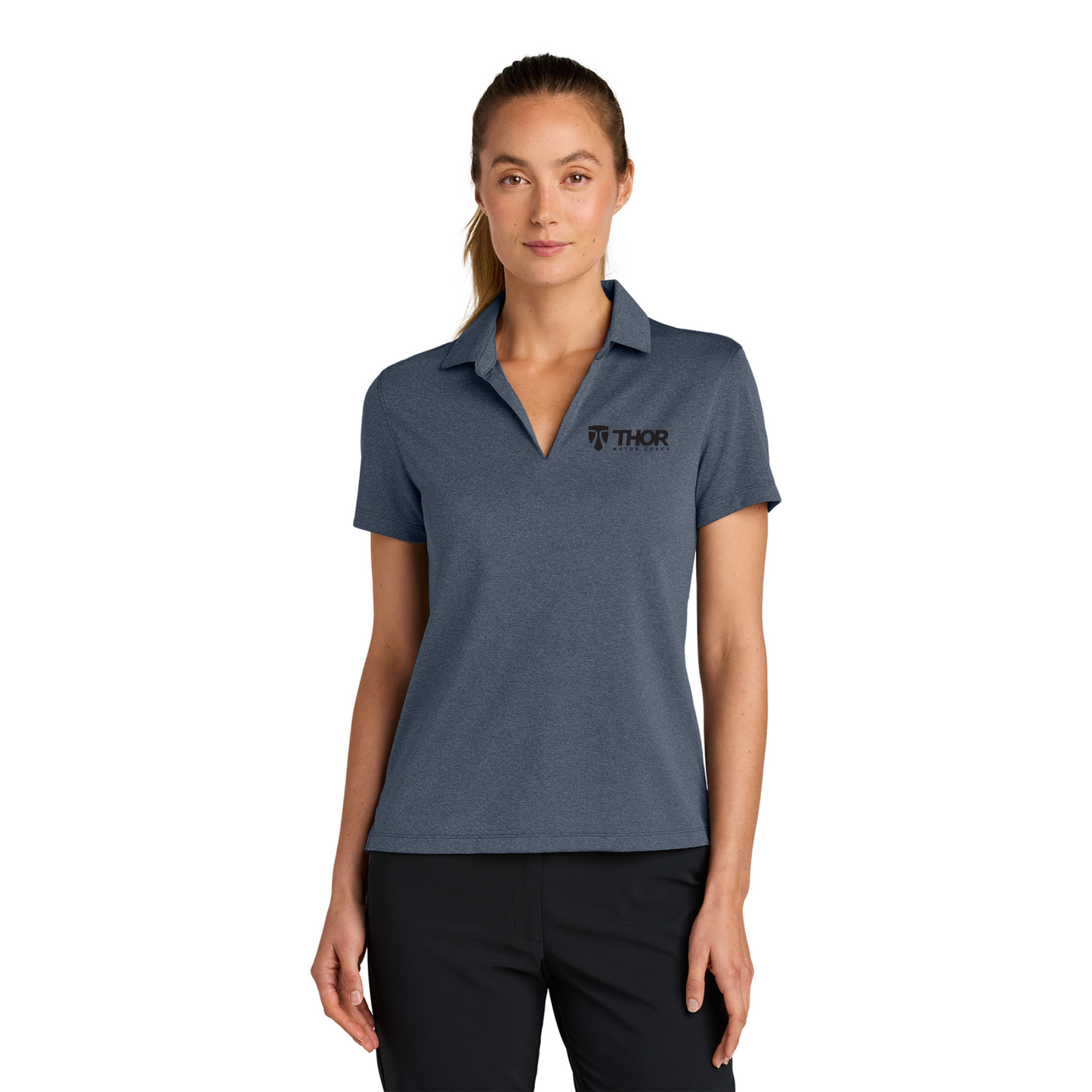 Nike Women’s Dri-FIT Smooth Heather Polo - NKFQ4793
