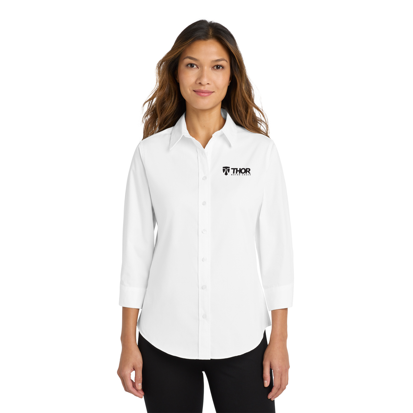 Port Authority® Ladies 3/4-Sleeve Easy Care Shirt - L612