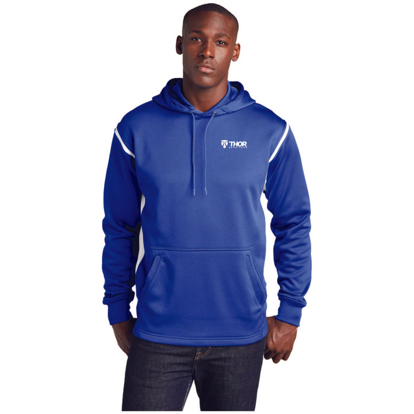 Sport-Tek® Tech Fleece Colorblock Hooded Sweatshirt - F246