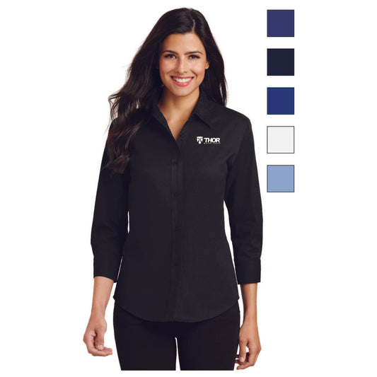 Port Authority® Ladies 3/4-Sleeve Easy Care Shirt - L612